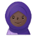 🧕🏿 woman with headscarf: dark skin tone display on Samsung